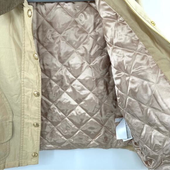 J Crew Short Barn Jacket in English ripstop cotton in coastal khaki Size M - Picture 6 of 12